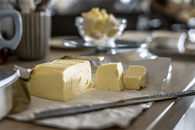 sliced butter
